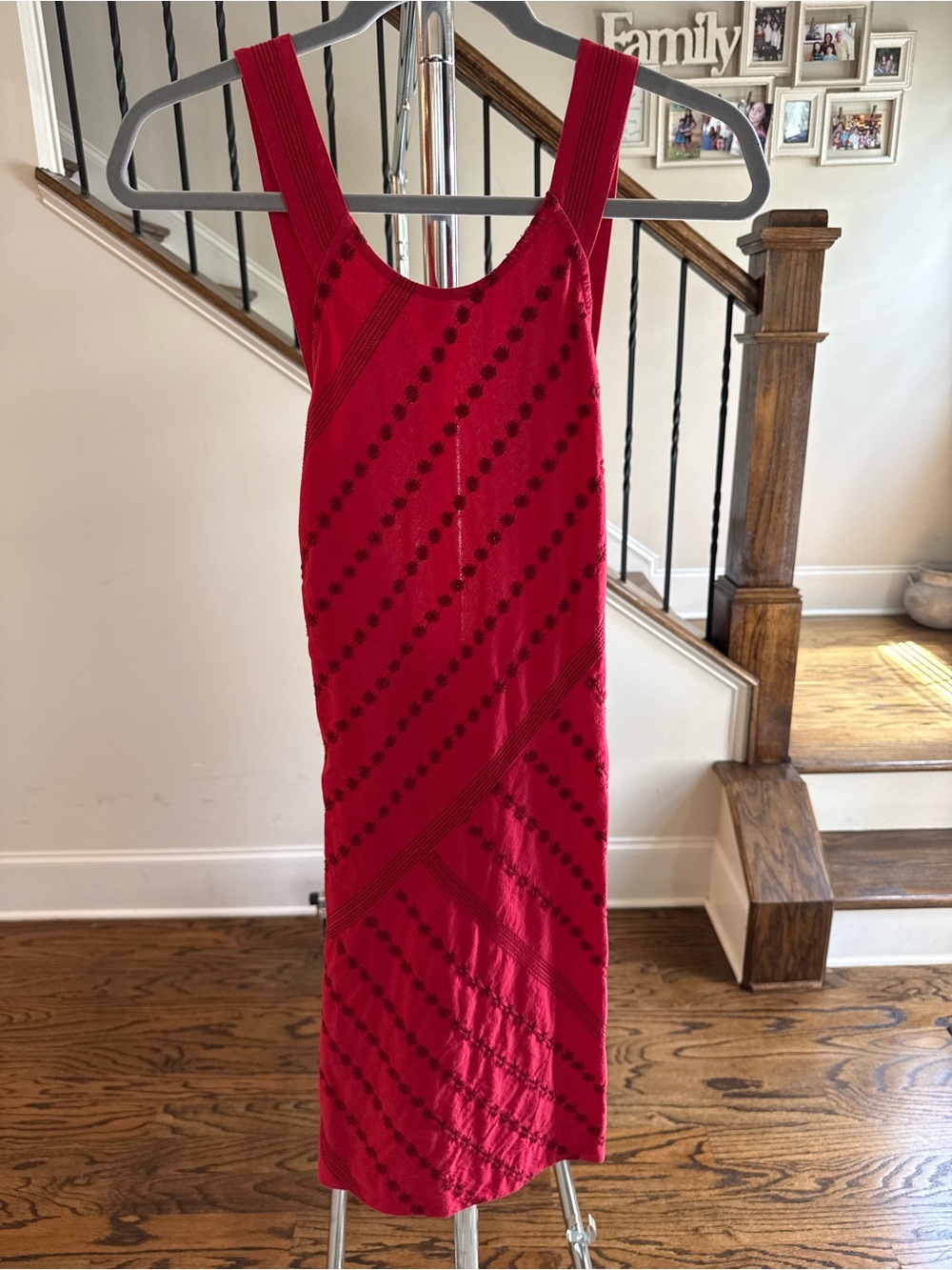 Free People Red Embroidered Mini Dress - Picture 2 of 5